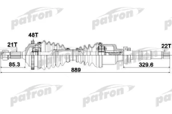 PDS1382 Полуось