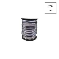 ТРОС СТАЛЬНОЙ В ПВХ оплетке 4-6 мм (6х7) 200м 1бобина FORTLUFT sts030966