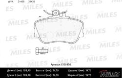 E100456 Колодки тормозные MERCEDES W202 93-00 передние SemiMetallic