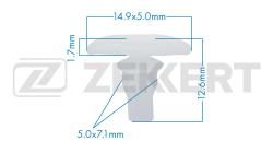 Клипса крепёжная Honda Toyota (миним. кол-во заказа 10 шт) be-2213