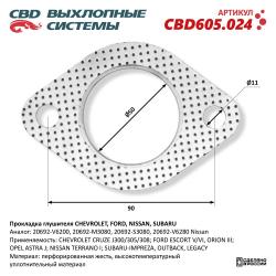 Прокладка глушителя CBD605.024