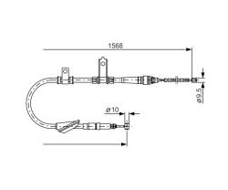 Трос стоян торм Land Rover Freelander 1987477790