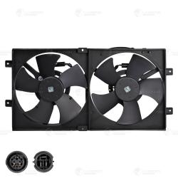 Э/вентилятор охл. для а/м Chery Bonus (A13) (11-)/Very (A13) (11-) (2 вент.) (с кожухом) (LFK 3007)