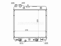 Радиатор Honda Fit 01-07 / Jazz 02-09