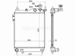 Радиатор Hyundai Getz 02-11