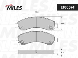 E100574 Колодки тормозные GREAT WALL DEER/SAFE/CHEVROLET BLAZER 94- перед. SemiMetallic