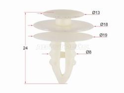 Клипса обшивки FORD (1 шт.)