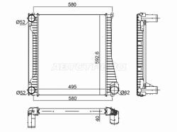 Интеркулер LAND ROVER DISCOVERY 3.0D 09-17/RANGE ROVER 09-13