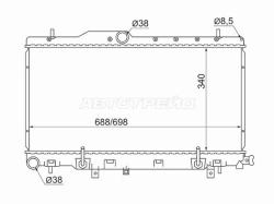Радиатор Subaru Impreza 00-07 / Legacy 98-03 / Outback 98-03 / Legacy B4 98-03