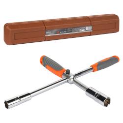 Ключ баллонный инерционный 17х19х21х22мм PRO, пласт.кейс (ATAB040)