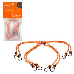 Резинки-стяжки набор "Паук" 4шт.-80 см, D-8 мм (металлические крючки) (AS-R-05)