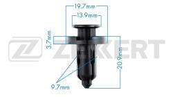 Клипса крепёжная Honda (миним. кол-во заказа 10 шт) be-2164