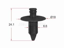 Клипса крепежная SAT ST-KJ-1529 (1 шт.)