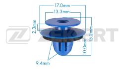 Клипса крепёжная VAG (миним. кол-во заказа 10 шт) be-3609