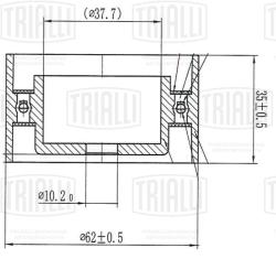 Ролик ГРМ для а/м Dodge Neon (99-) 2.0i (опор.) (CM 6400)