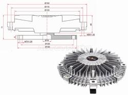 Вискомуфты MITSUBISHI PAJERO V8/9#W/PAJERO IV 06- 4M41 3.2D
