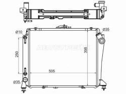 Радиатор Toyota Hiace 89-04
