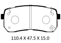 PBP019KOR Колодки тормозные дисковые