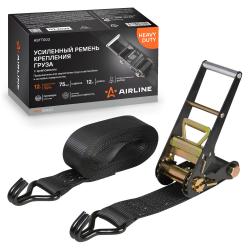 Ремень крепления груза усиленный PRO с храповиком 12 т, 12 м (ASTT003)