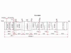 Полуось FR TY Land Cruiser 80/105 (длинная)  -LH