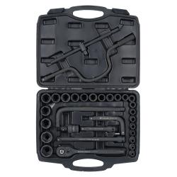 Набор головок ударных 1/2"DR L=78мм, 31пр. (8-32мм) пласт.кейс (ATAS405)