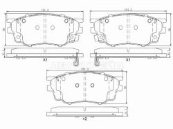 Колодки тормозные (Спереди) Mazda 6 02-08 / FAW Besturn B70 13-15 / Mazda 323 00-03 / 626 97-02 / At