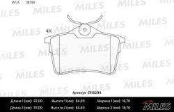 E410294 Колодки тормозные CITROEN BERLINGO/PEUGEOT 308/PARTNER 08- задние LowMetallic