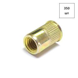 Заклепка гаечная M 8х1.25 RH-A уменьш. фланец, вытяжная, ж.ц. (насечка) L=16,0мм, D цил=10,5 350шт FORTLUFT sts025467