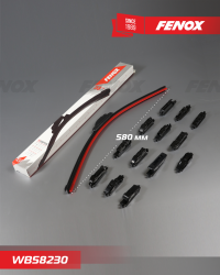 WB58230 Щётка с/о 580мм 23" Бескаркасная. Крепление: 14 в 1