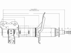 Стойка задняя NISSAN X-TRAIL 00-07 RH