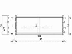 Радиатор кондиционера Chevrolet Silverado 19- / GMC Sierra 18-