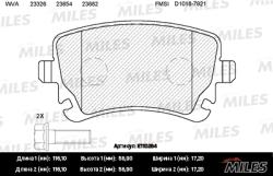 E110264 Колодки тормозные AUDI A4/A6/A8/VW MULTIVAN/T5/PHAETON задние SemiMetallic