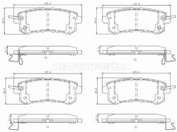 Колодки тормозные (Сзади) Nissan Patrol 10-24 / Infiniti QX56 10-13 / QX80 13-20 / Nissan Armada 16-