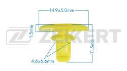 Клипса крепёжная Mazda (миним. кол-во заказа 10 шт) be-3592