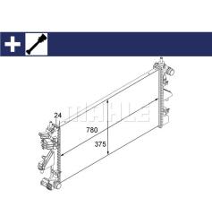 Радиатор FIAT DUCATO 2.3TD/3.0TD 06- CR 881 000S