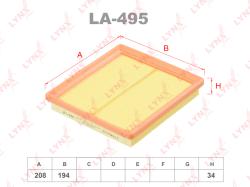 Фильтр воздушный VW GOLF 1.6 14- LA-495