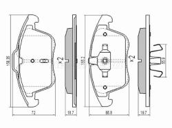 Колодки тормозные (Спереди) Ford Mondeo 07-15 / Volvo S60 10-18 / Ford Galaxy 06-15 / S-MAX 06-15 /