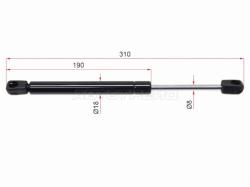 Амортизатор крышки багажника Volvo S80 06-16 (Справа=Слева)