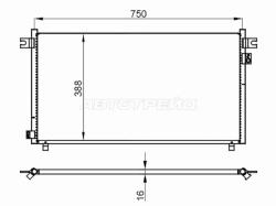 Радиатор кондиционера Nissan Patrol 97-10 / Safari 97-07