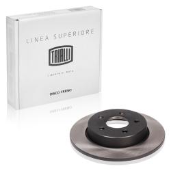 TRIALLI DF 1062s Диски тормозные для автомобилей Ford Focus (04-) задние d=265 PRO (перфорированные / слотированные / окрашенные)