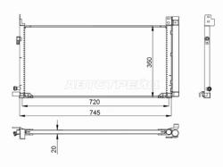 Радиатор кондиционера Toyota Highlander 19-