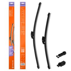 Щетки стеклооч бескаркас универс компл. (2шт.) 600/550мм (24"/22") 3 адптр (AWB-BK-600-550K)