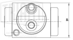 Цилиндр торм. для а/м Peugeot 207 (06-)/301 (12-)/208 (12-) зад. лев./прав. d=20.6мм (CF 2213)