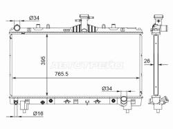 Радиатор Chevrolet Camaro 09-16