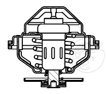 Термостат для а/м КАМАЗ 54901 (19-) 12D (83°С) (термоэл.) (LT 0720)