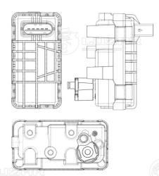 Актуатор турбокомпрессора для а/м Ford Transit (06-) 2.4D (тип GT2052V) (LTC 1007e)