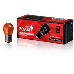 STARTVOLT VL-BA15S-06 Лампа накаливания жёлтая 24V 21W BA15S