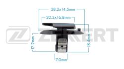 Клипса крепёжная General Motors Renault (миним. кол-во заказа 10 шт) be-3619