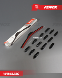 WB43230 Щётка с/о 430мм 17"" Бескаркасная. Крепление: 14 в 1