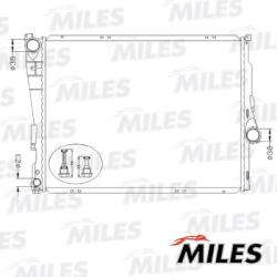 Радиатор BMW E46 1.6-3.0/2.0D/3.0D 98- паяный acrb102